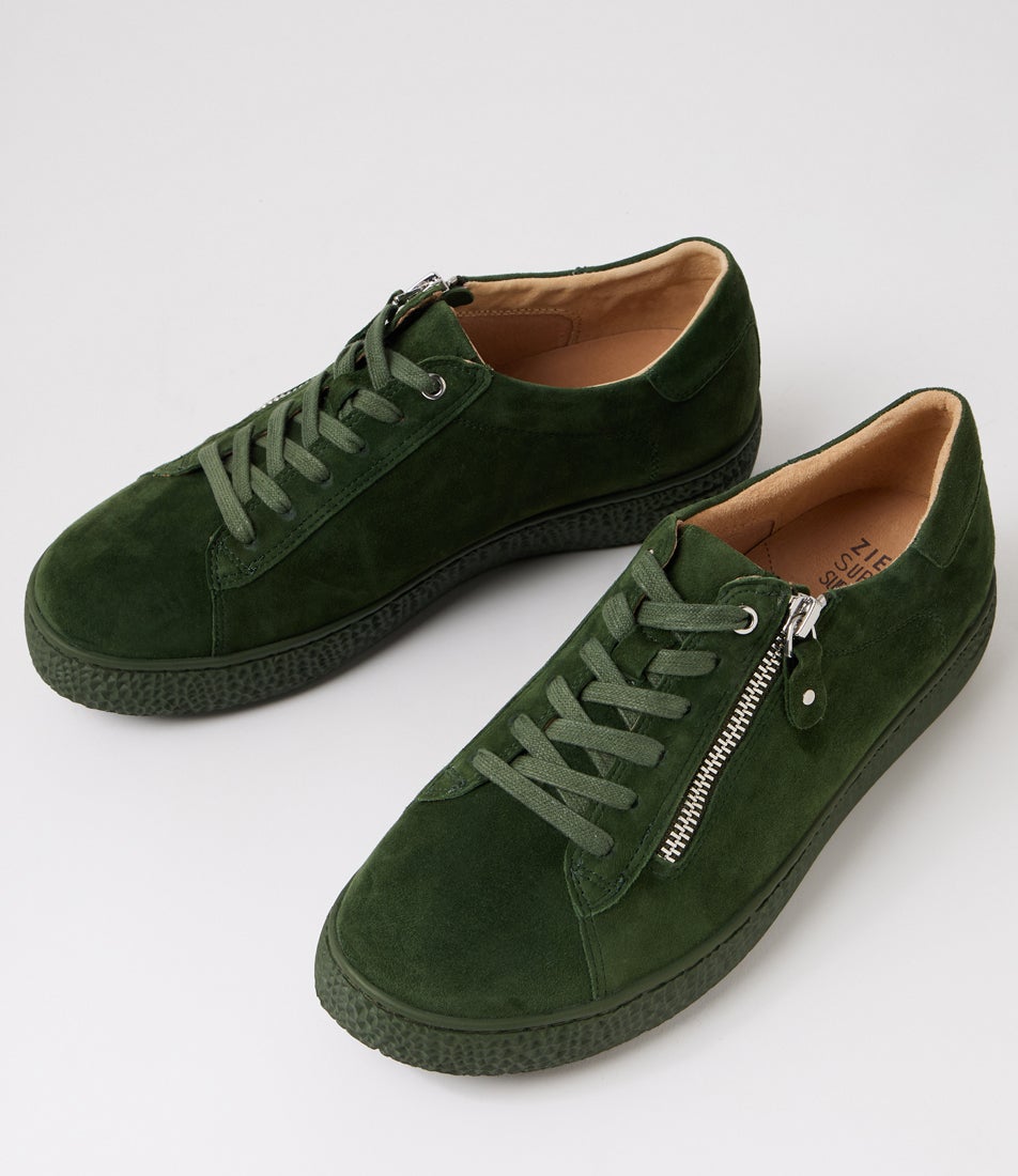Oceanne Xw Olive Suede Sneakers