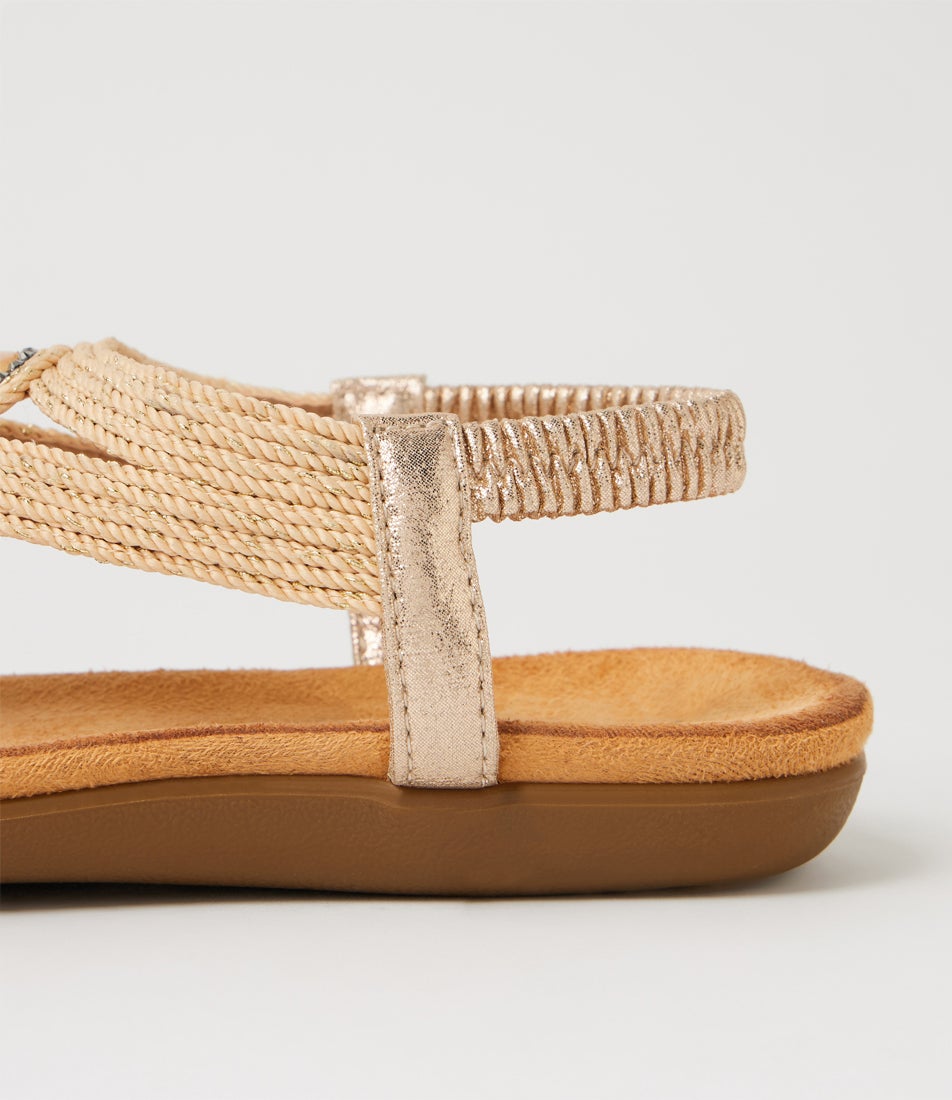 Finero Natural Weave Sandals