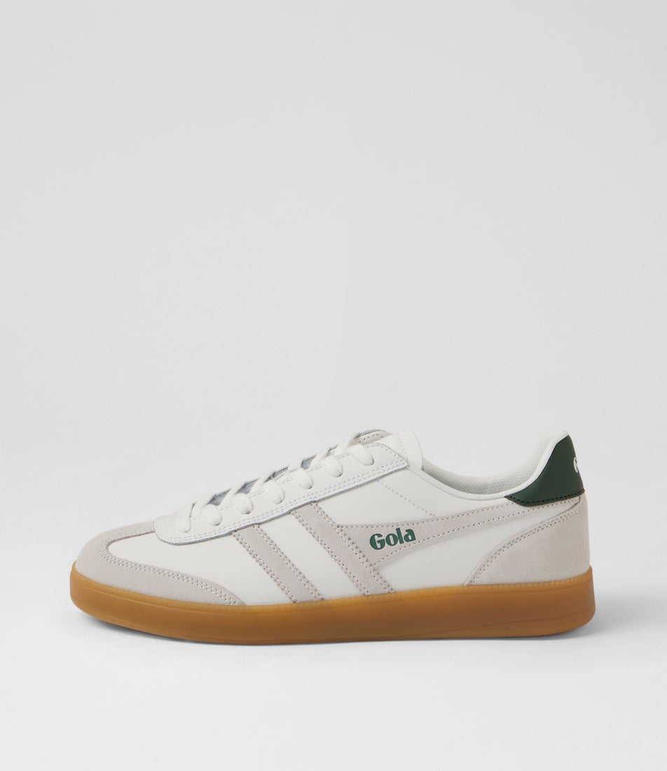 Viper M White Evergreen Leather Lace Ups