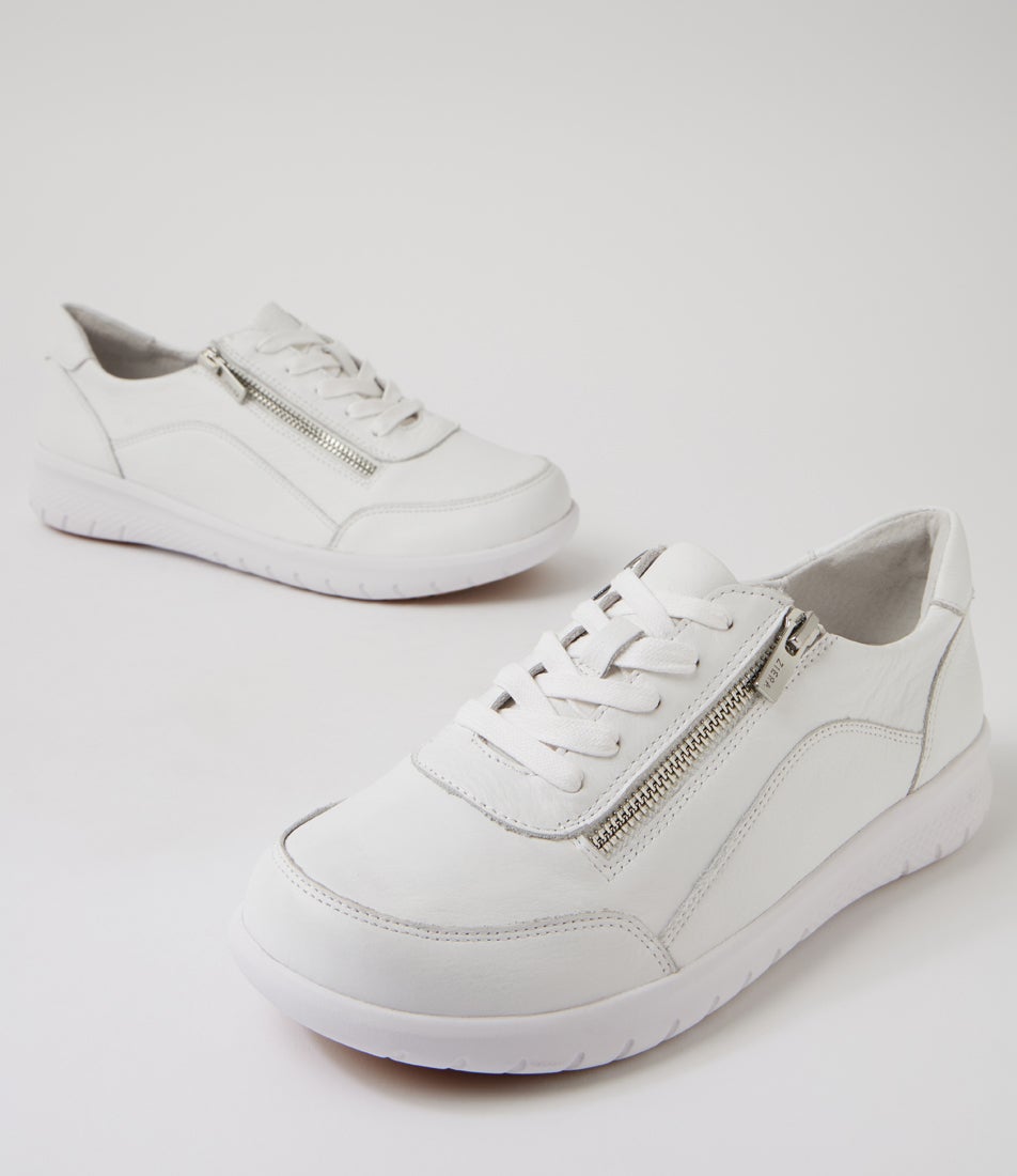 Spela Xw White Leather Sneakers