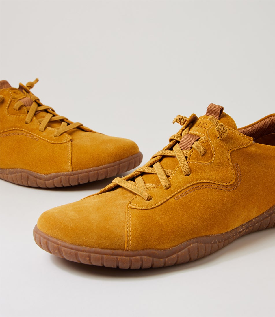 Wynona 1 Safran Suede Lace Up Flats