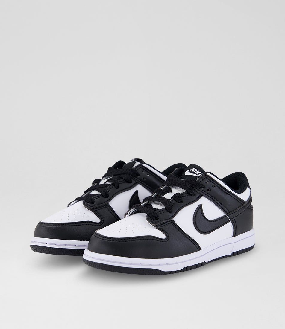 Dunk Low Junior White Black Sneakers