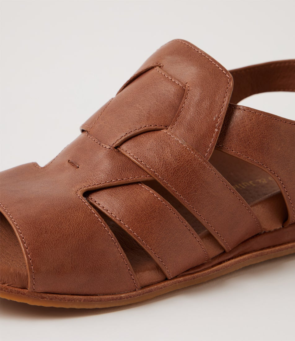 Fromer Cognac Leather Sandals