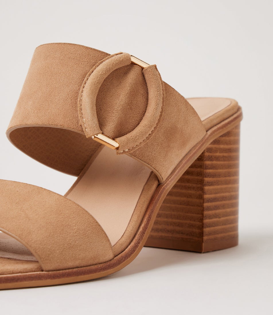 Nixoni Stone Suede Sandals