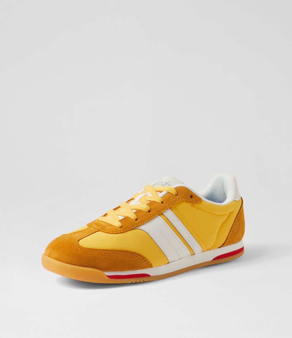 Revival Yellow Suede Nylon Sneakers