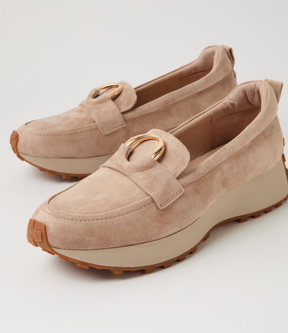 Zester Sandy Suede Slip Ons