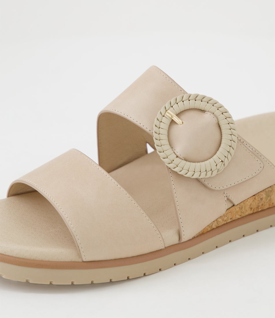 Vatha W Camel Leather Sandals