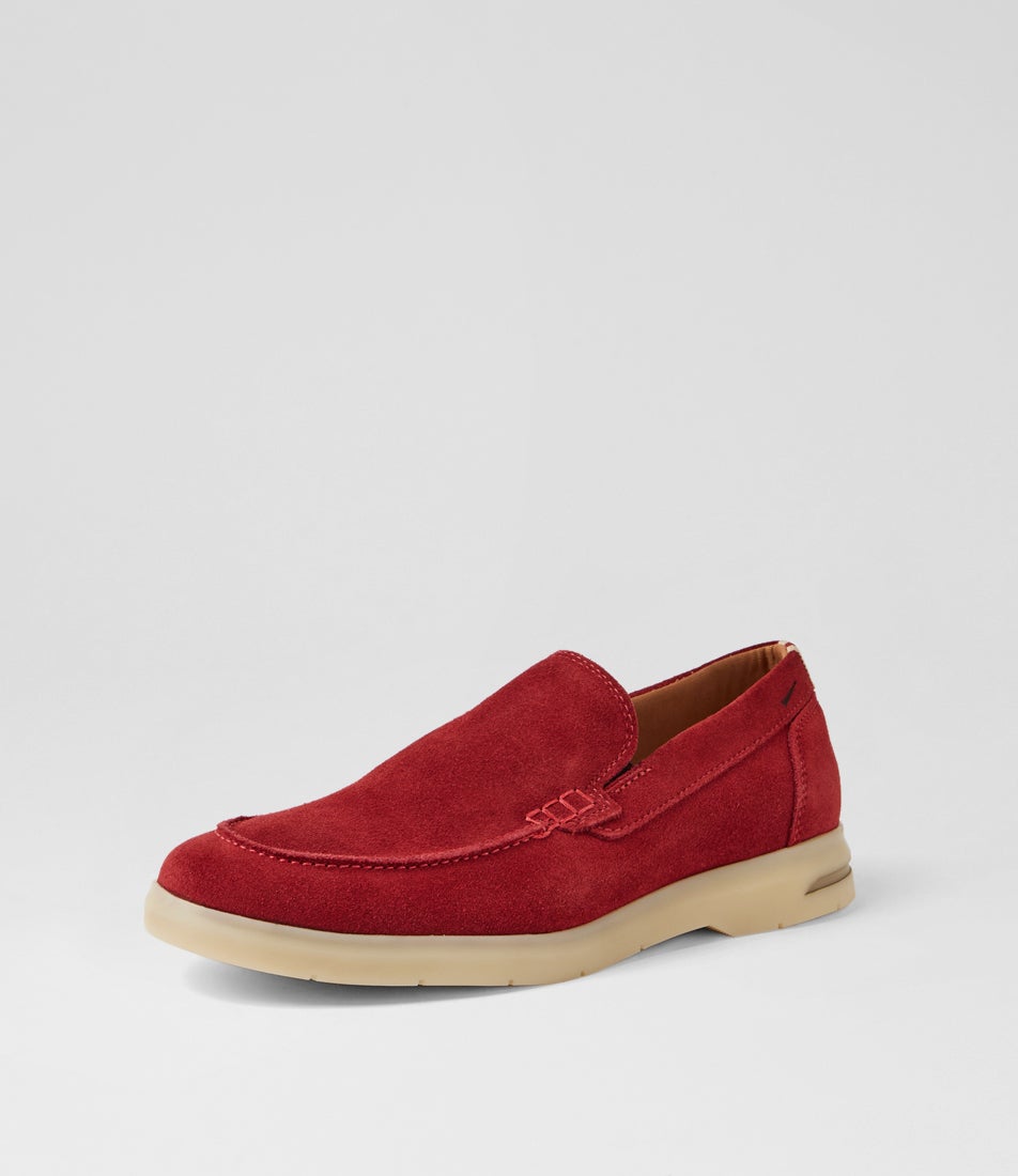 Minnie Red Suede Loafers