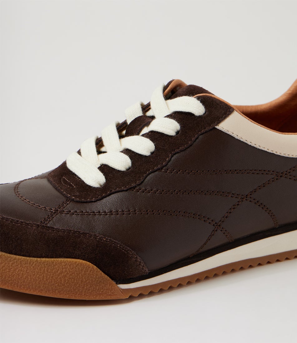 Flinches Xw Choc Vanilla Leather Sneakers