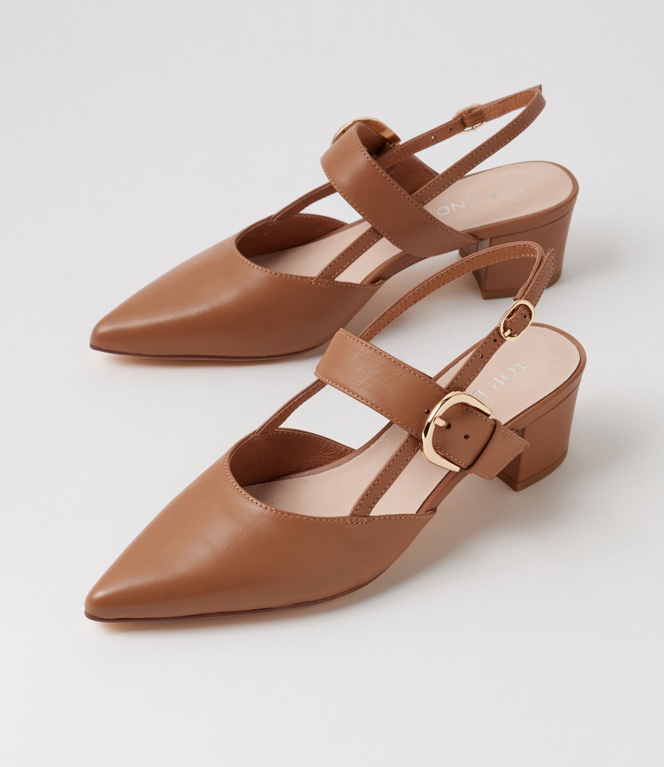 Asten Tan Leather Heels