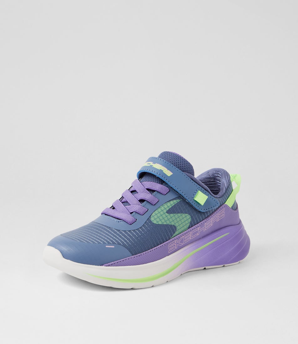 Wave 92 Imara Lite Junior Charcoal Purple Fabric Sneakers