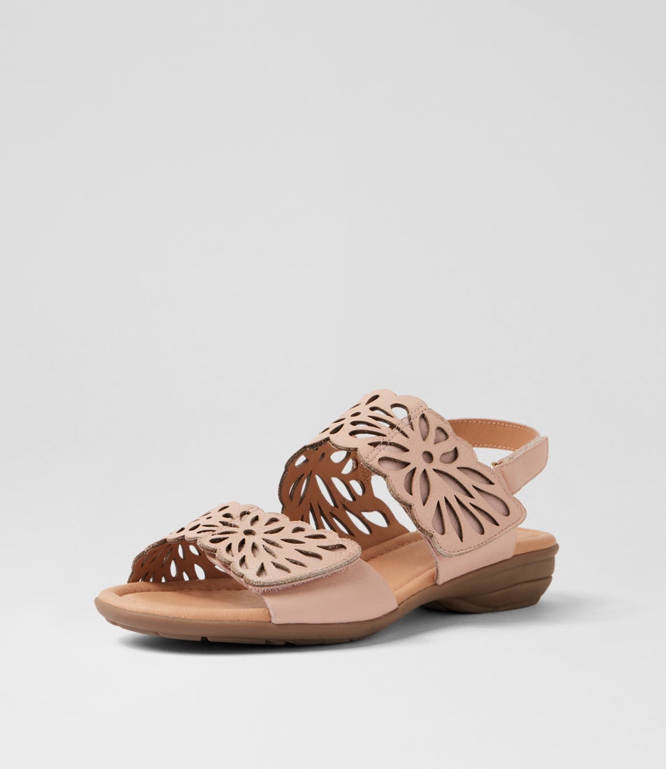 Beckhams Blush Leather Sandals
