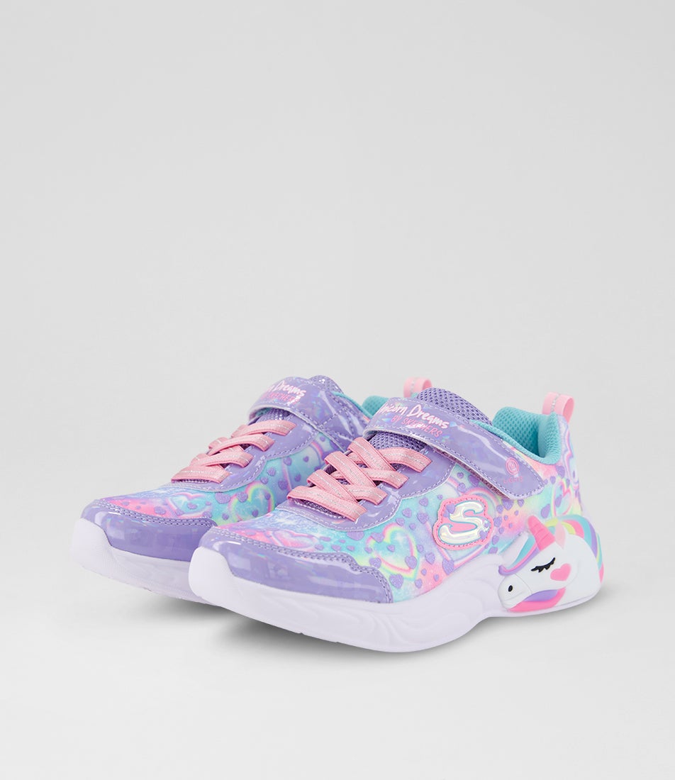 Unicorn Dreams Junior Lavender Multi Fabric Sneakers