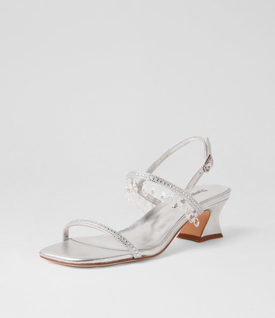 Wabi Silver Leather Sandals