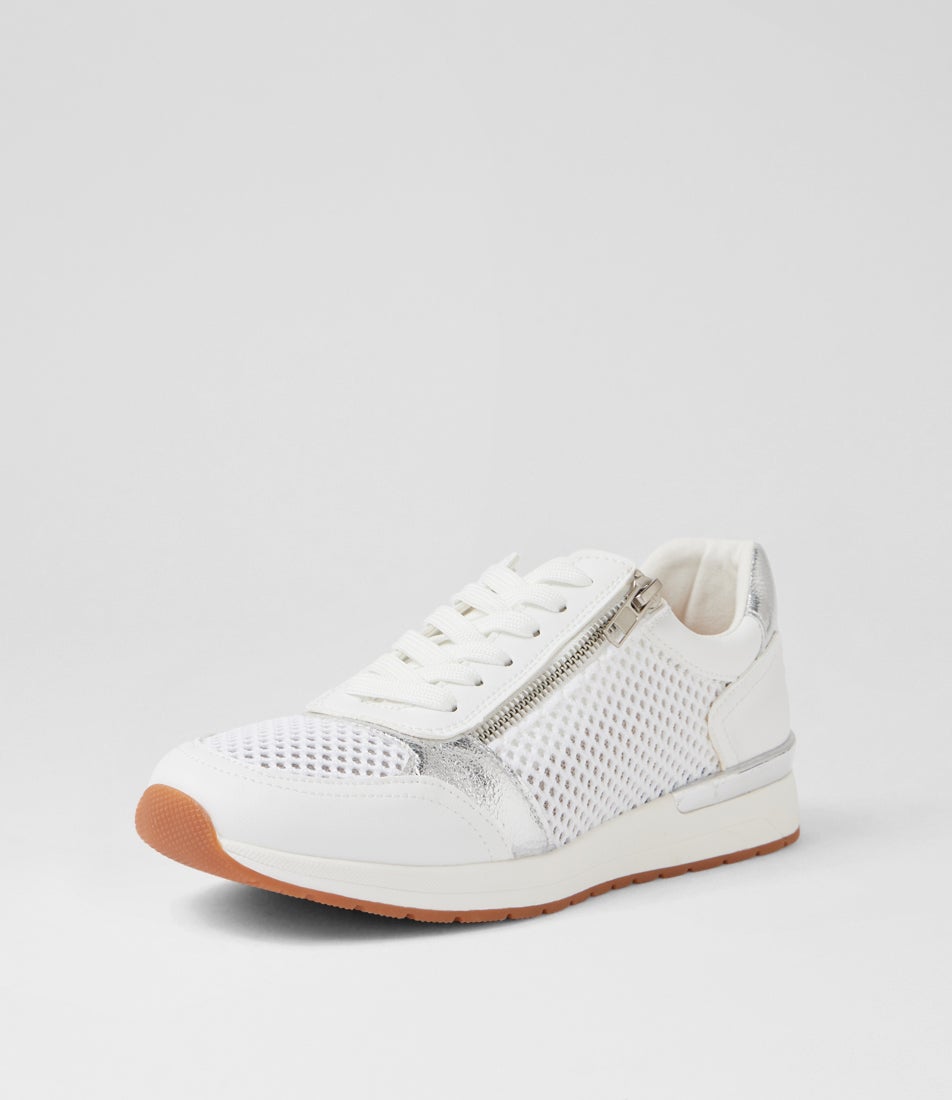 Rellie White Mesh Mix Sneakers Rellie White Mesh Mix Sneakers