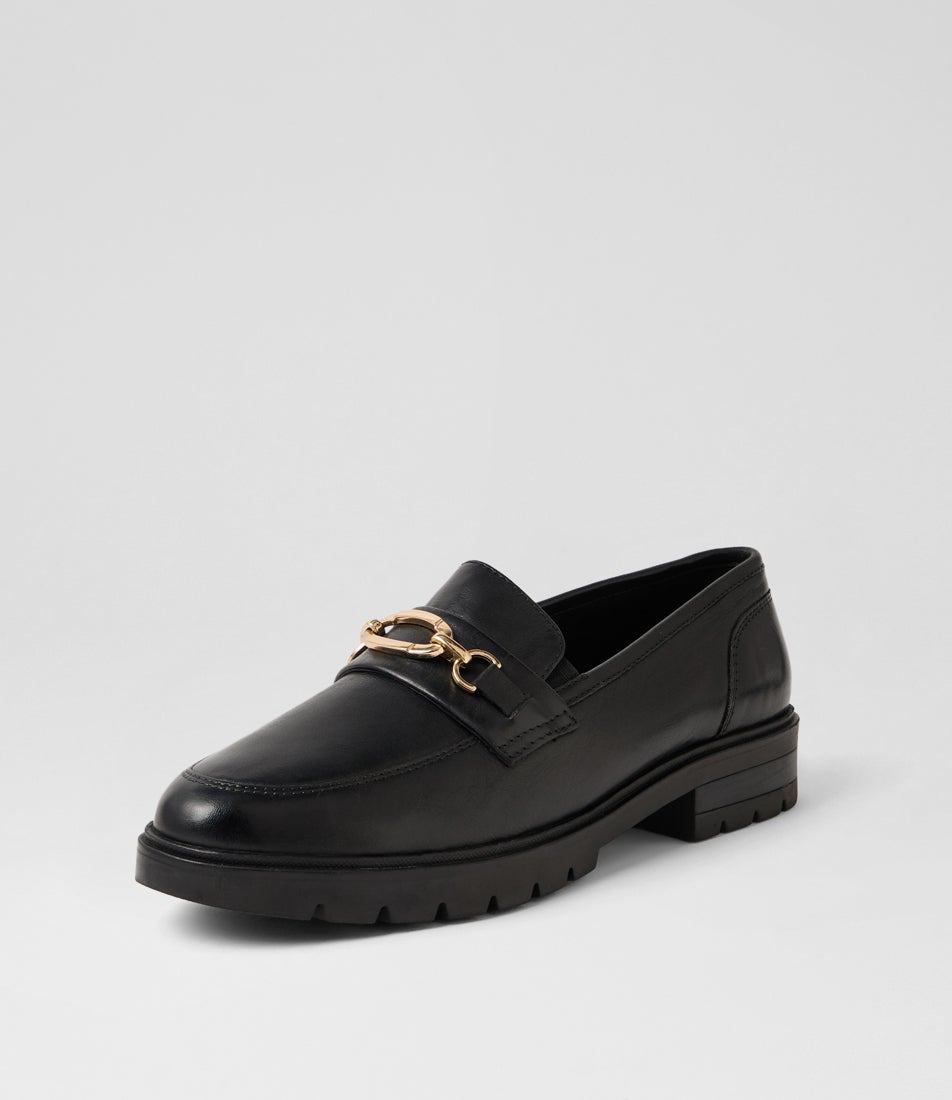 Cambridge 19 Black Leather Loafers