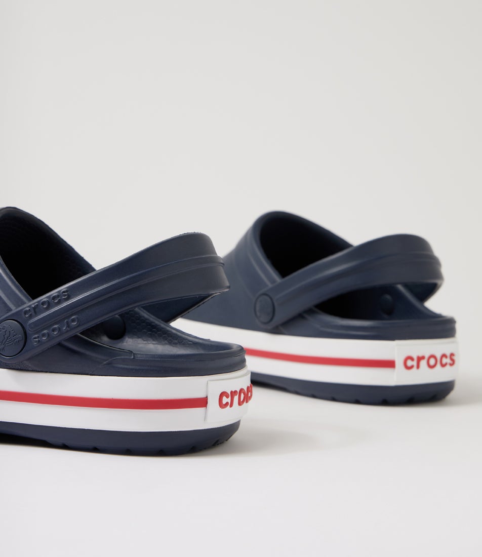 Crocband Junior Navy Red Eva Sandals