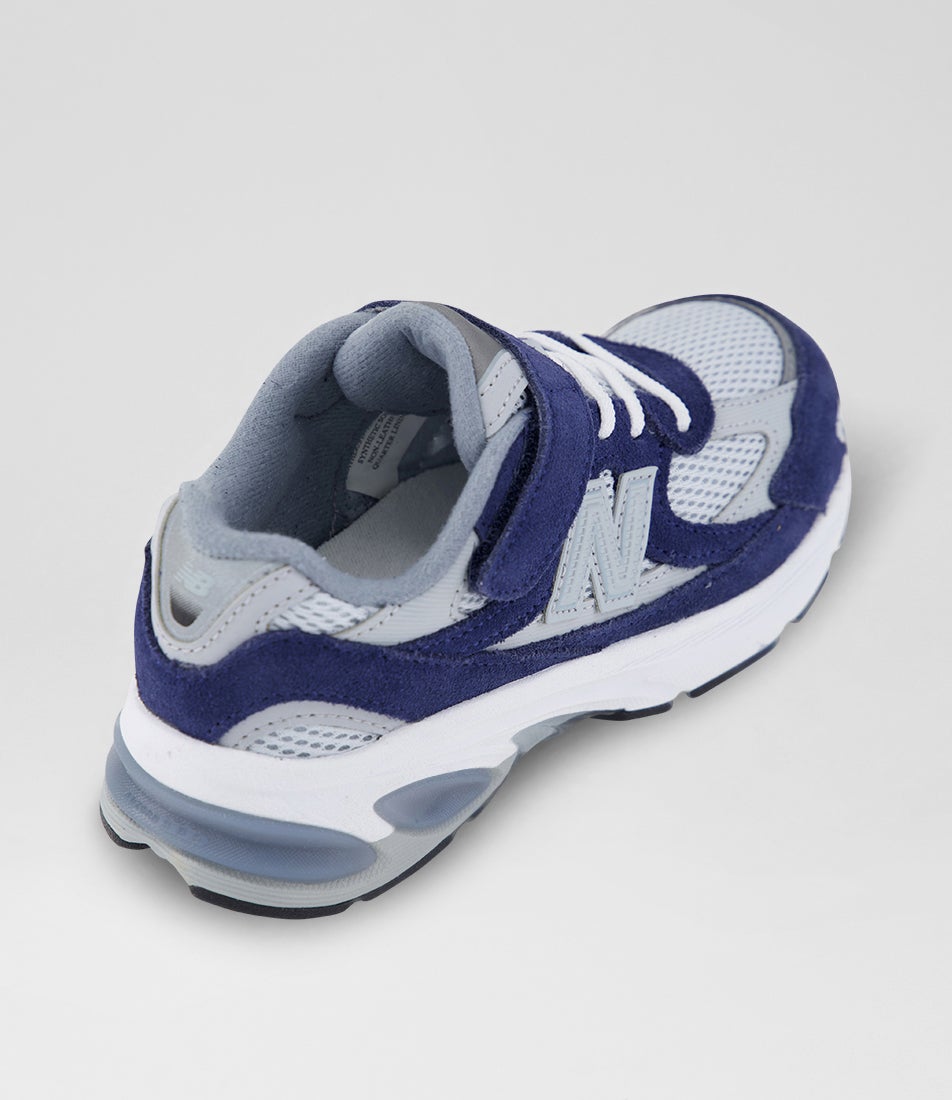 2010 Junior Navy Aluminum Grey Mesh Sneakers