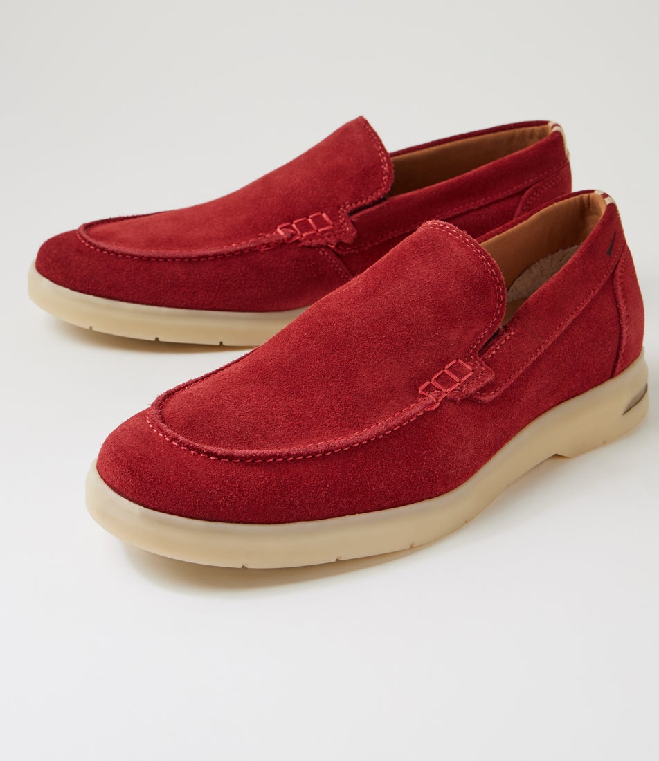 Minnie Red Suede Loafers