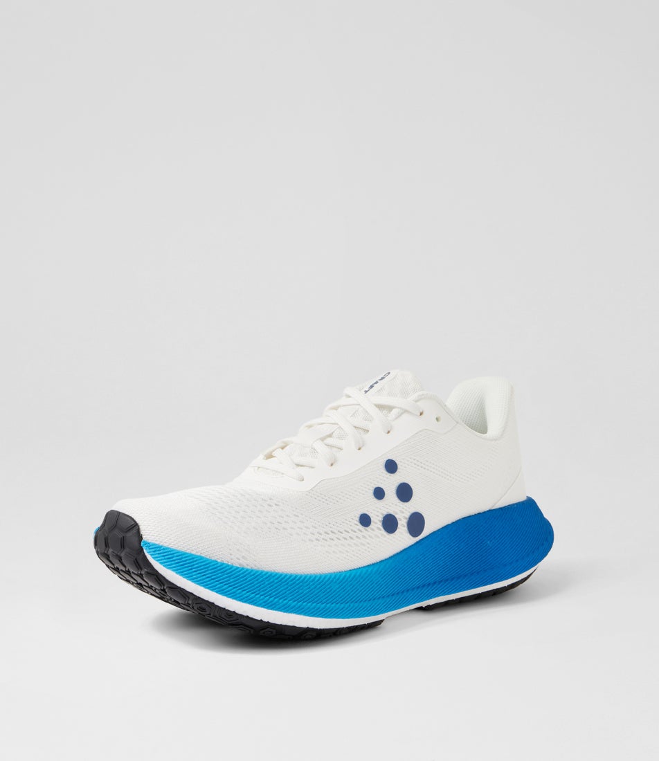 Pacer 2 M White Contrast Blue Mesh Platform Sneakers