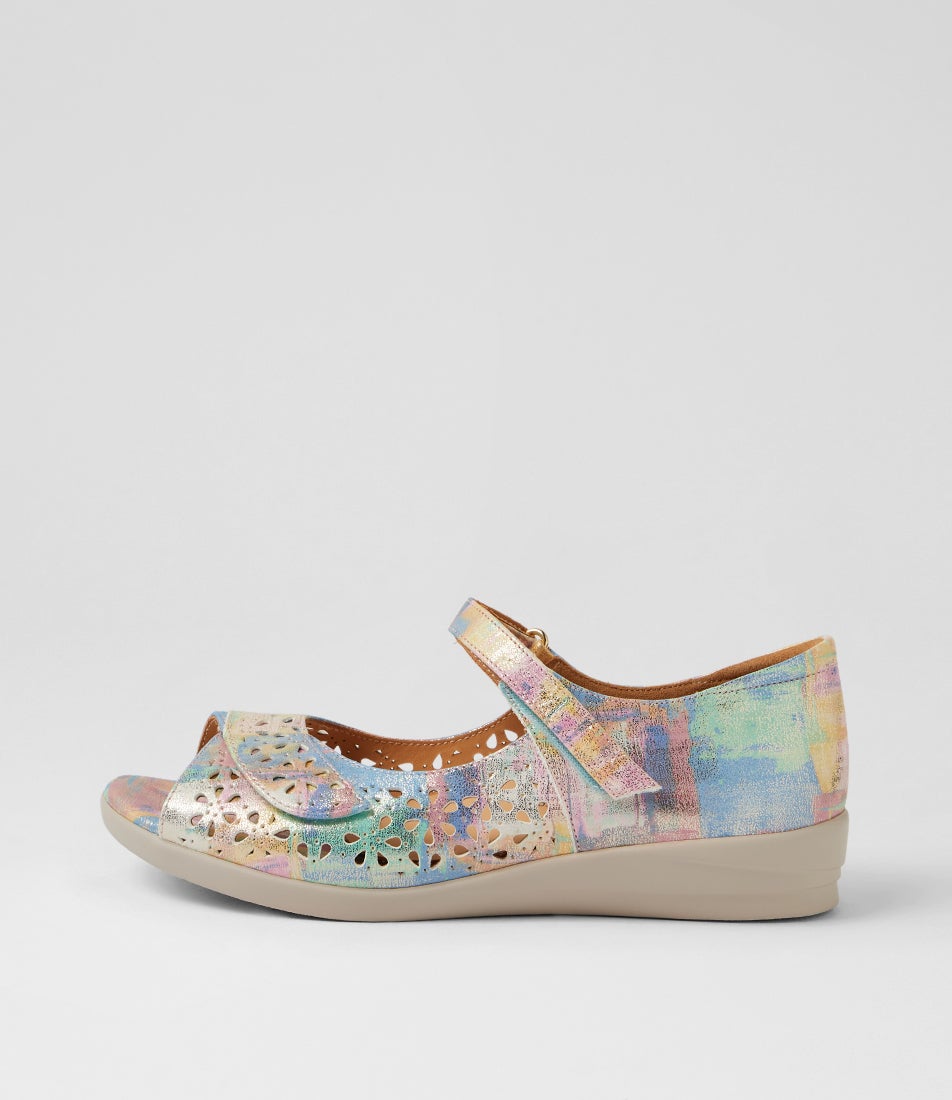Daffodil W Gelato Multi Leather Sandals