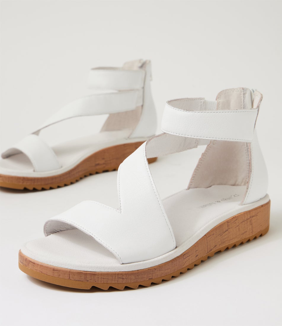 Orfia White Leather Sandals Orfia White Leather Sandals