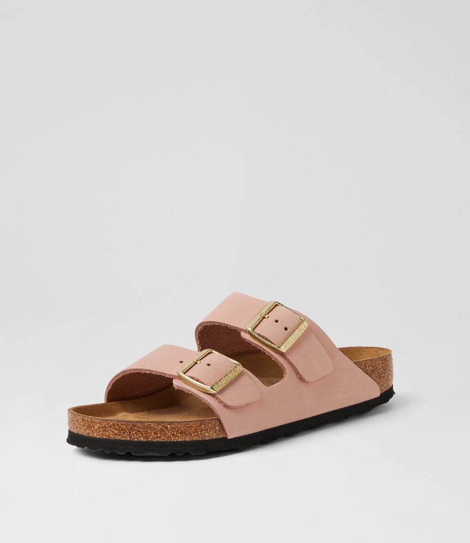 Arizona Soft Footbed Pink Leather Slides