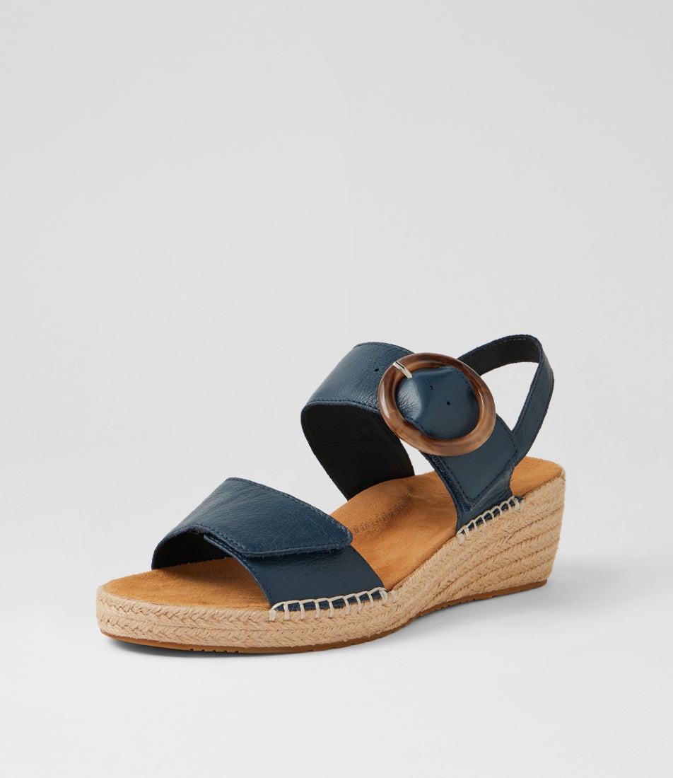 Kulies Xw Navy Leather Sandals