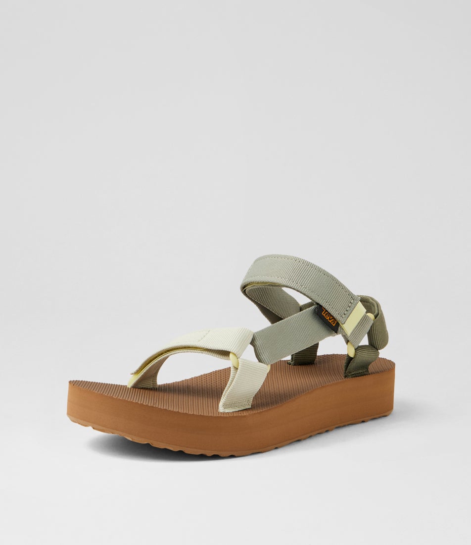 W Midform Univ Seagrass Multi Fabric Sandals