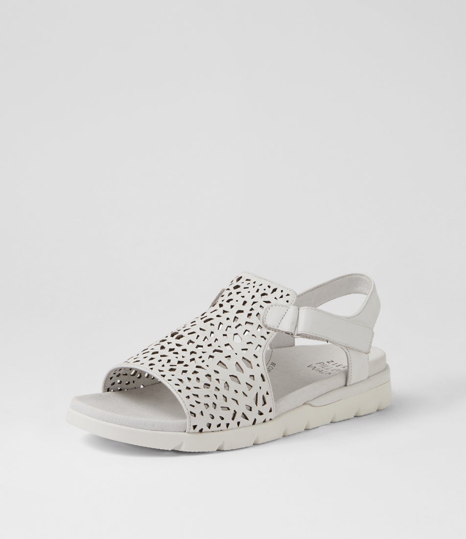 Ascotch Xw White Leather Sandals