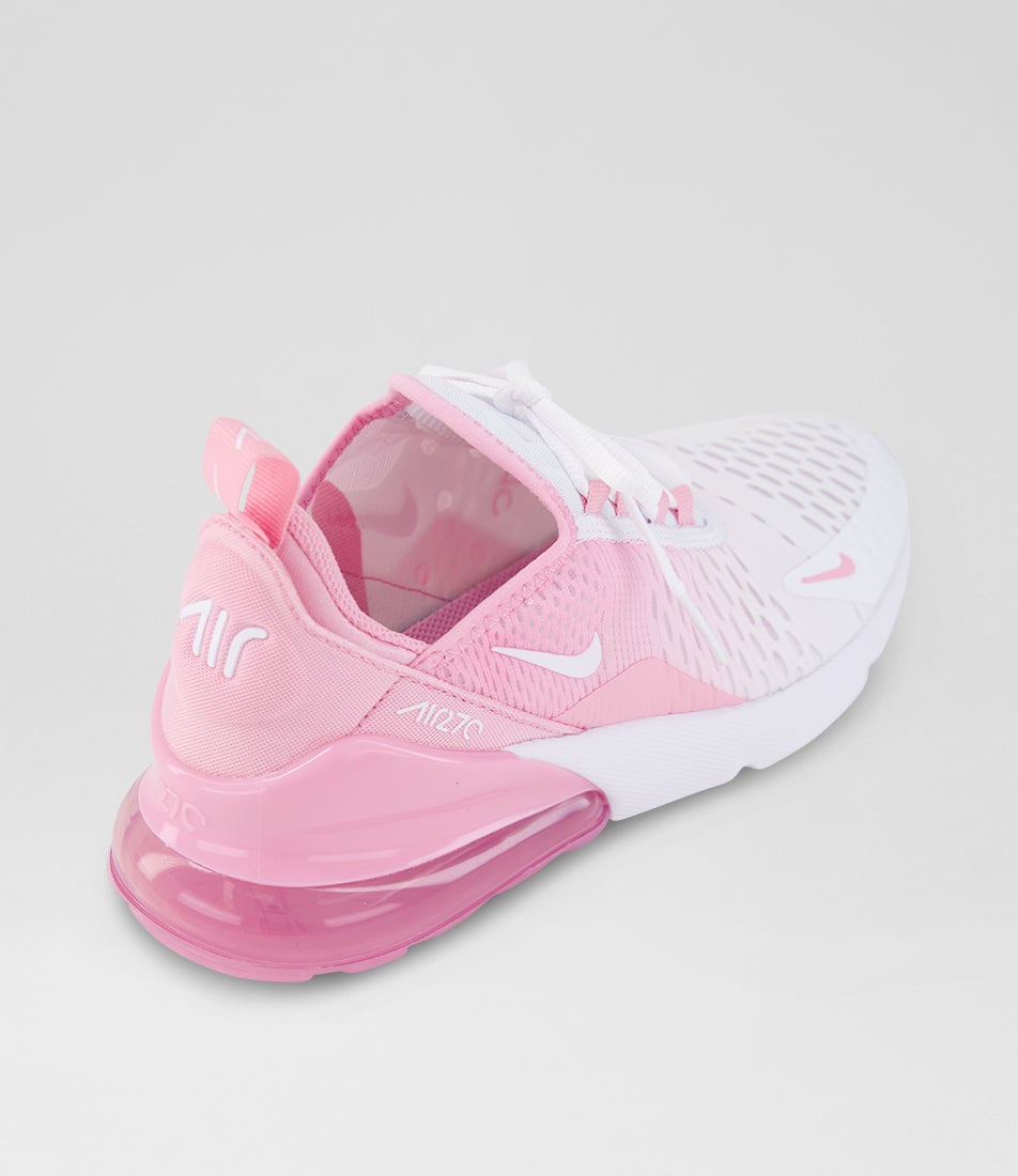 Air Max 270 Youth Pink Rise White Mesh Sneakers