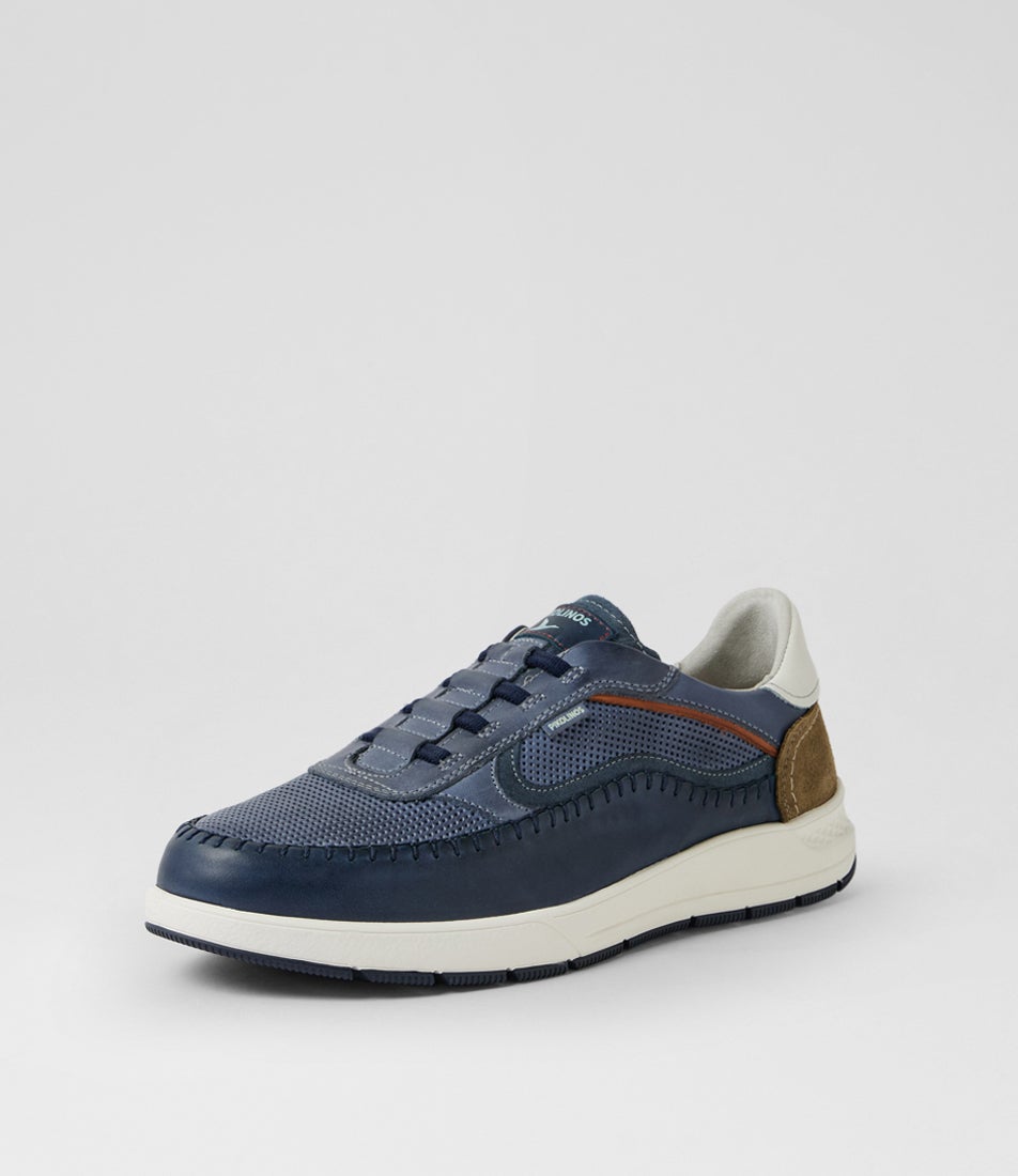 Salamanca 23 Blue Leather Sneakers