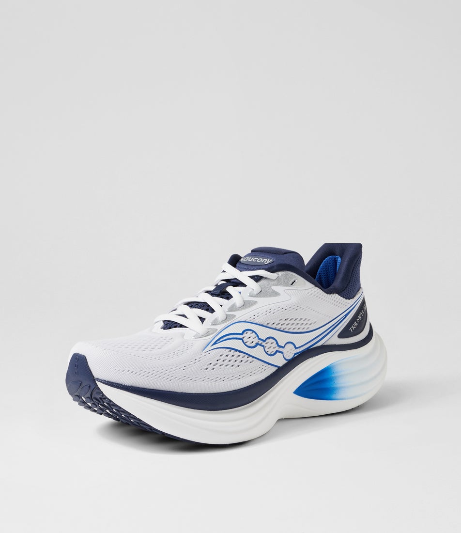M Triumph 24 White Naval Mesh Lace Up Sneakers