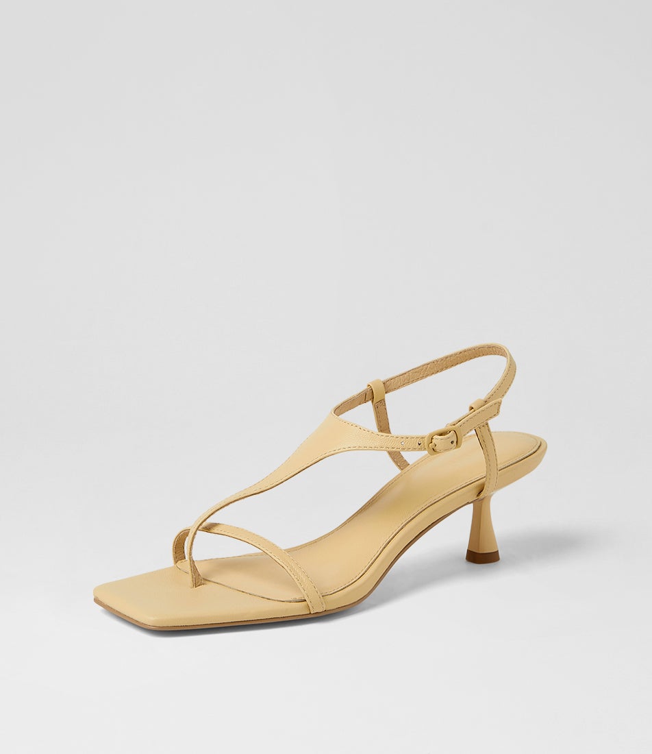 Thriver Lemon Leather Sandals