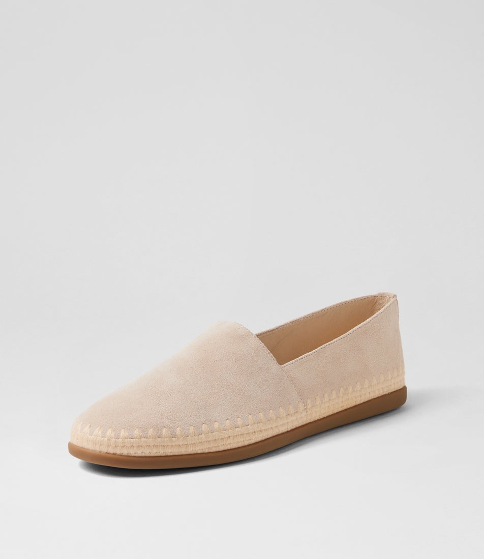 Reyba Beige Natural Suede Espadrilles