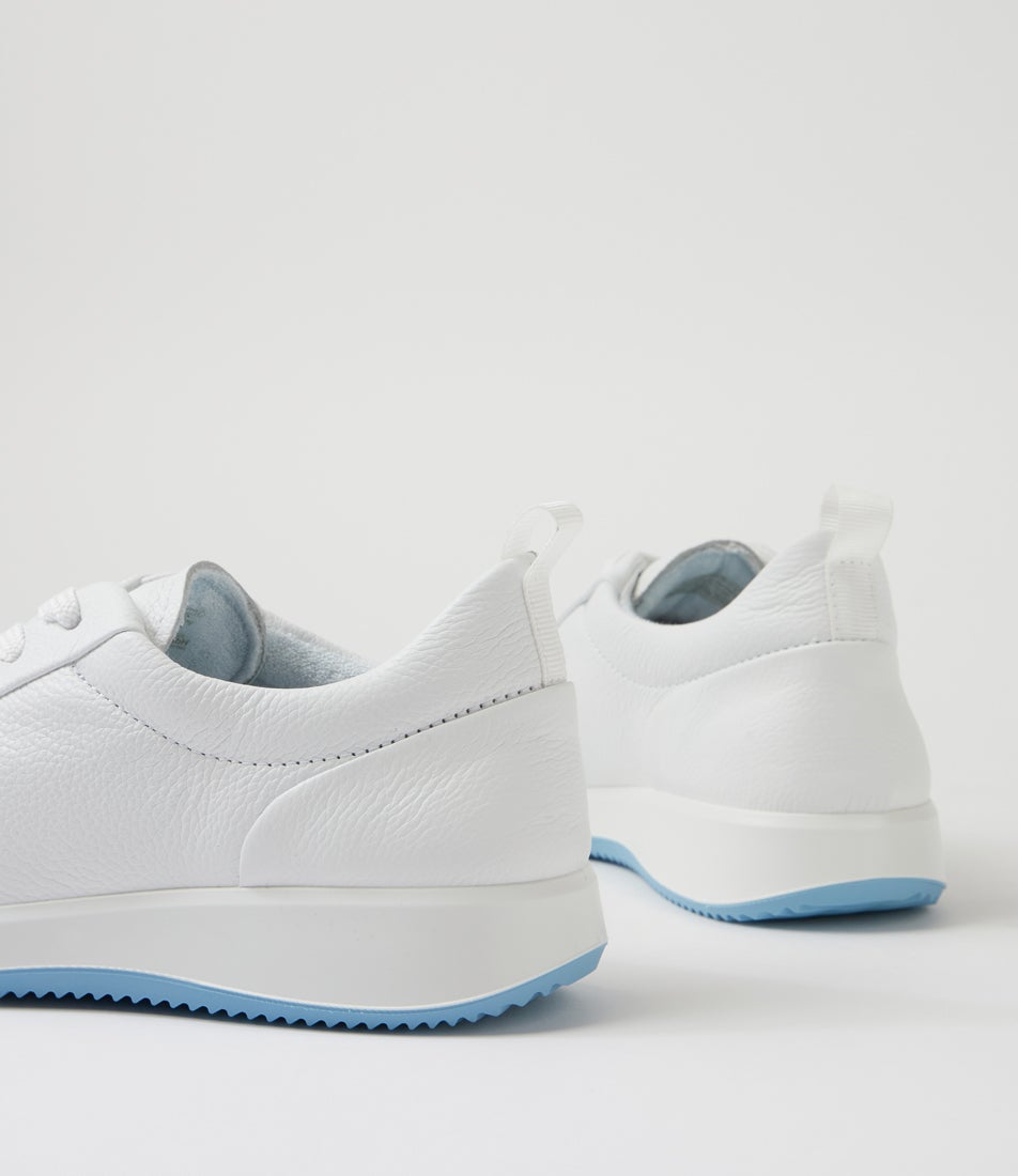Roma 3 White Leather Lace Up Sneakers