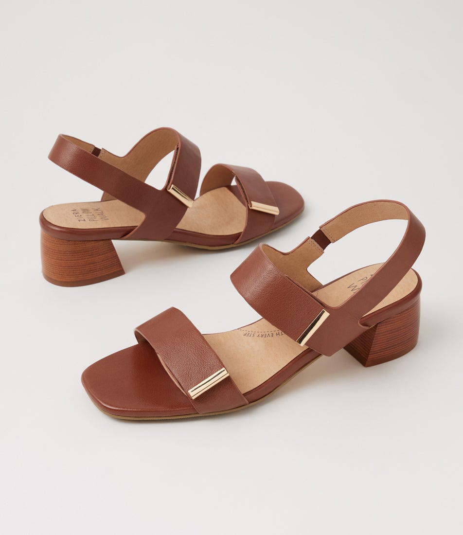 Copin W Cognac Leather Sandals