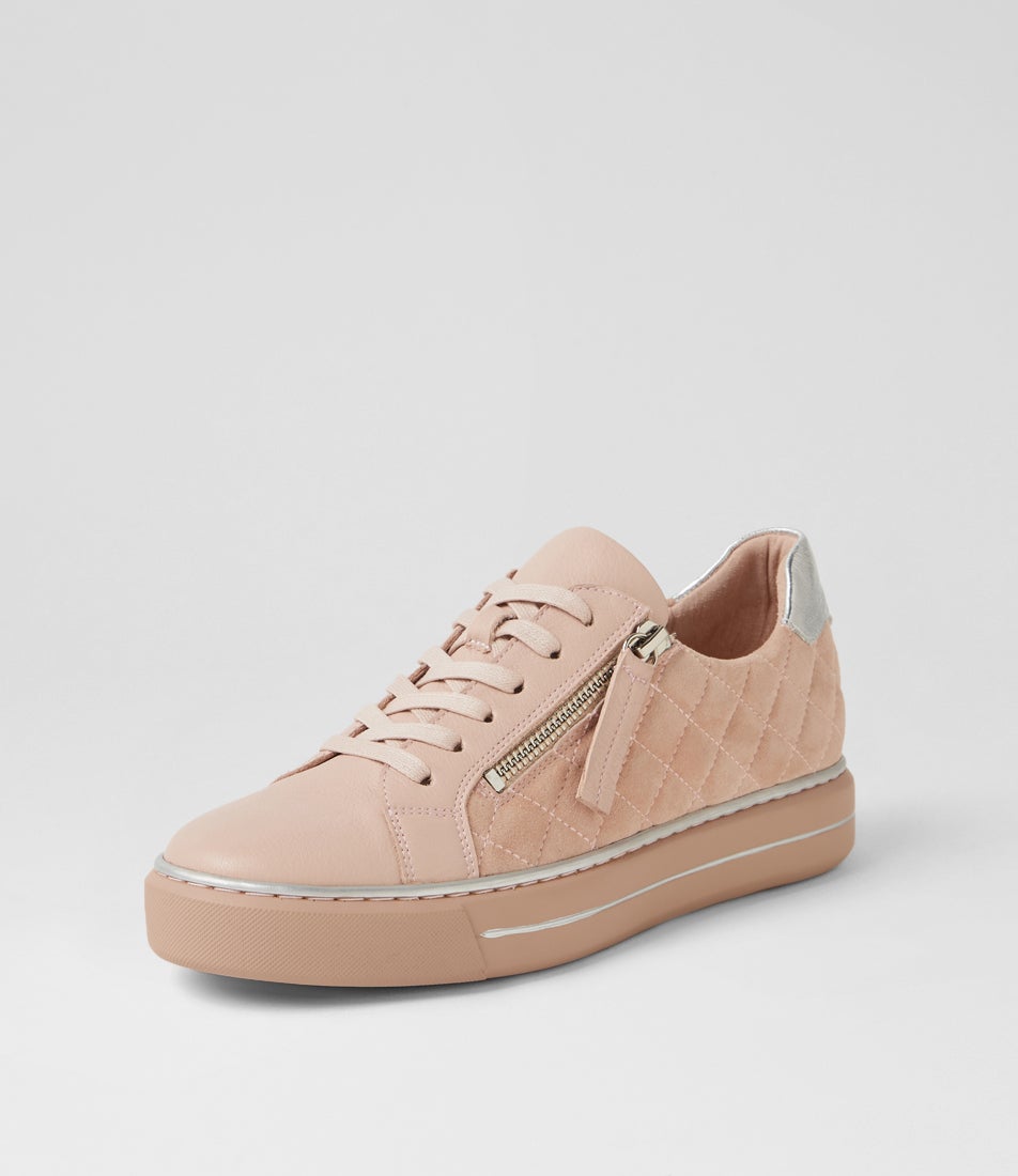 Kozie W Rose Leather Sneakers
