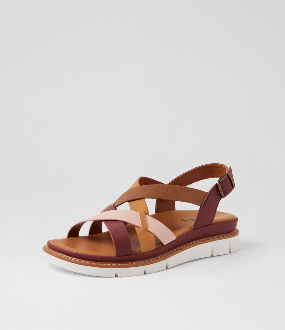Dollin Wine Multi Strappy Sandals Dollin Wine Multi Strappy Sandals