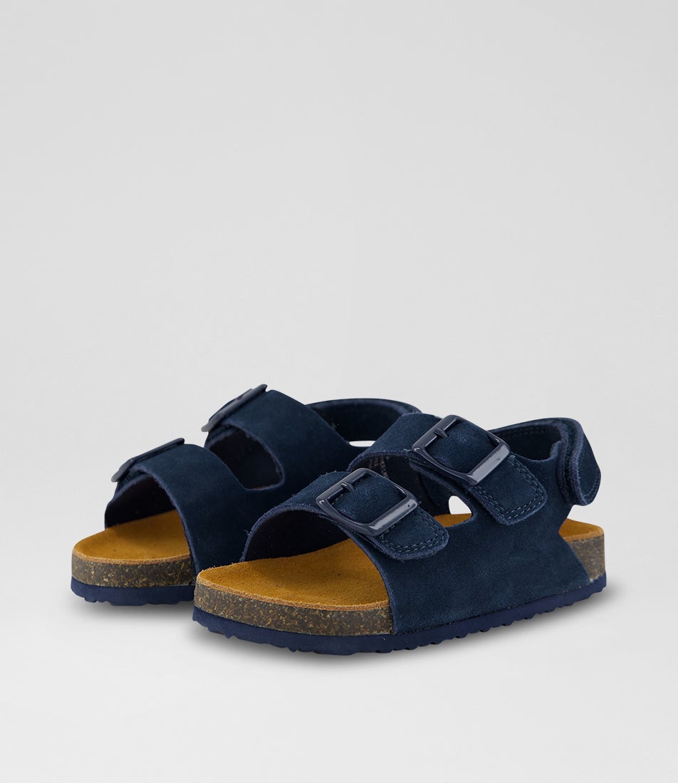 Remy Toddler Navy Suede Sandals
