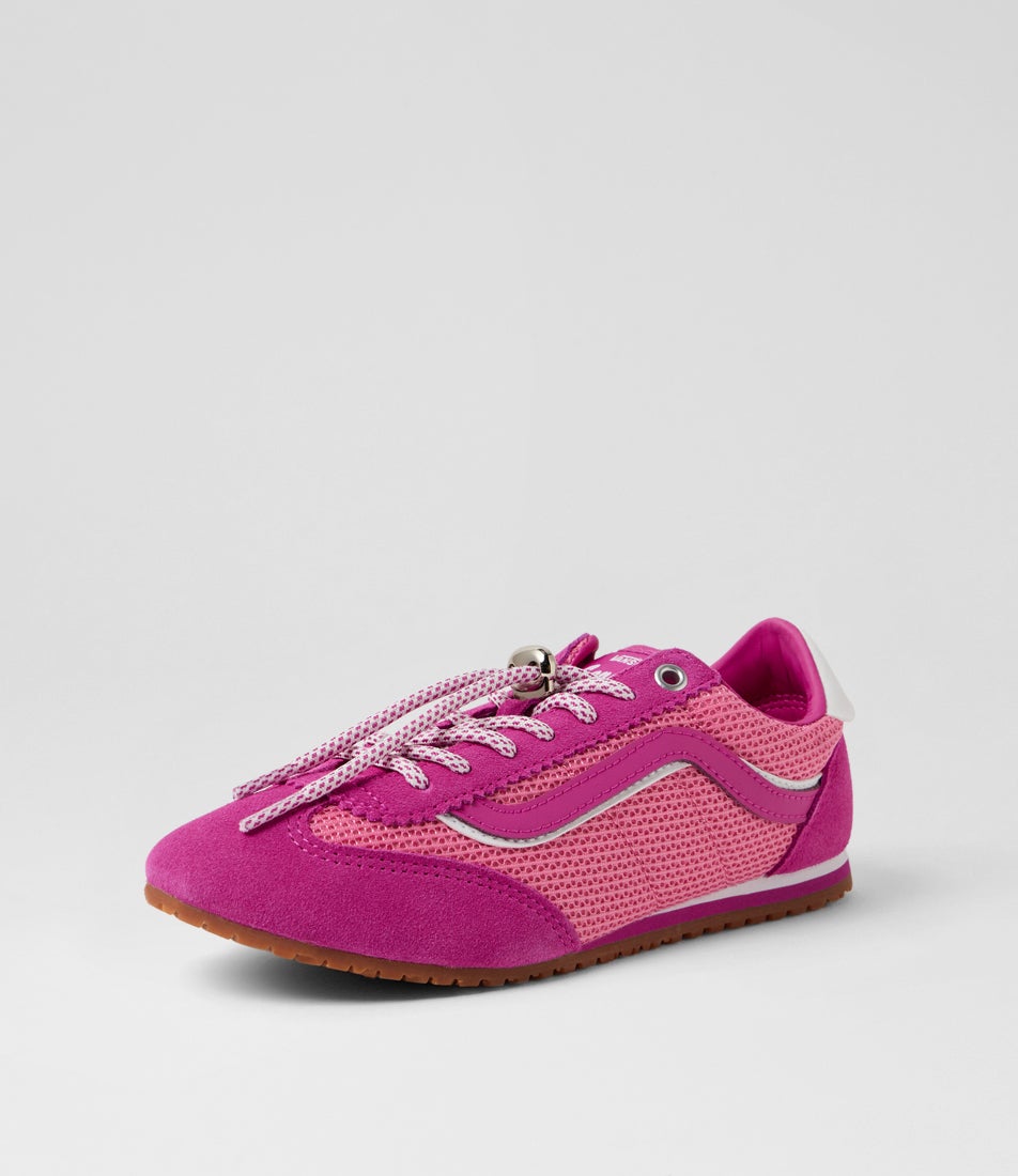 Super Lowpro W Pink Fizz Suede Mesh Sneakers