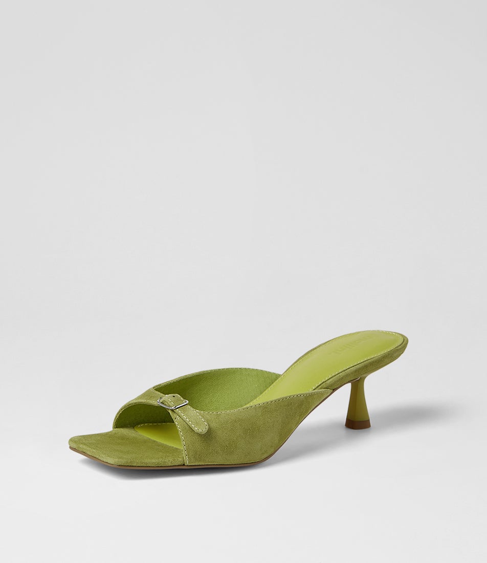 Tendeer Matcha Suede Sandals