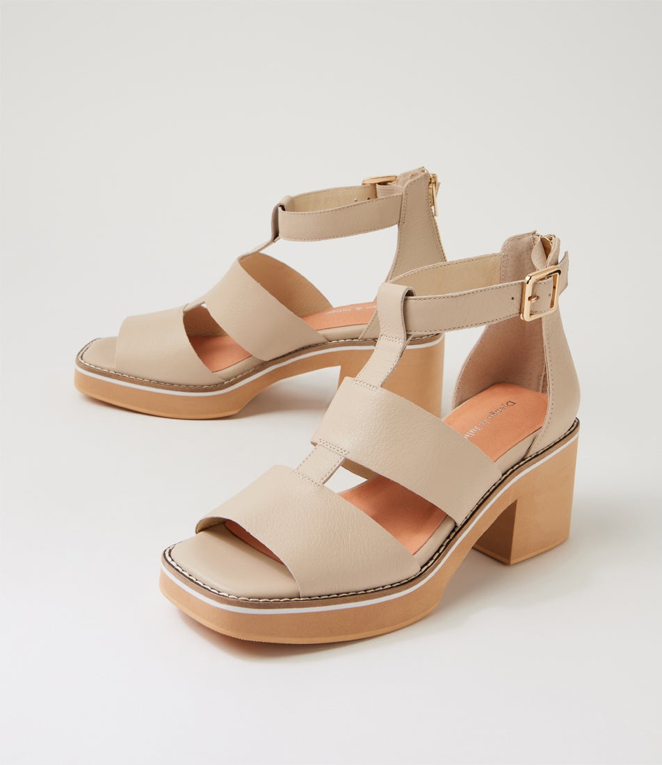 Jasty Vanilla Leather Sandals