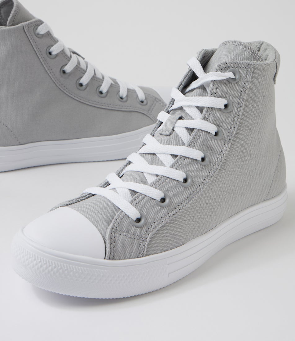 Day One Og High Top W Grey White Canvas Sneakers