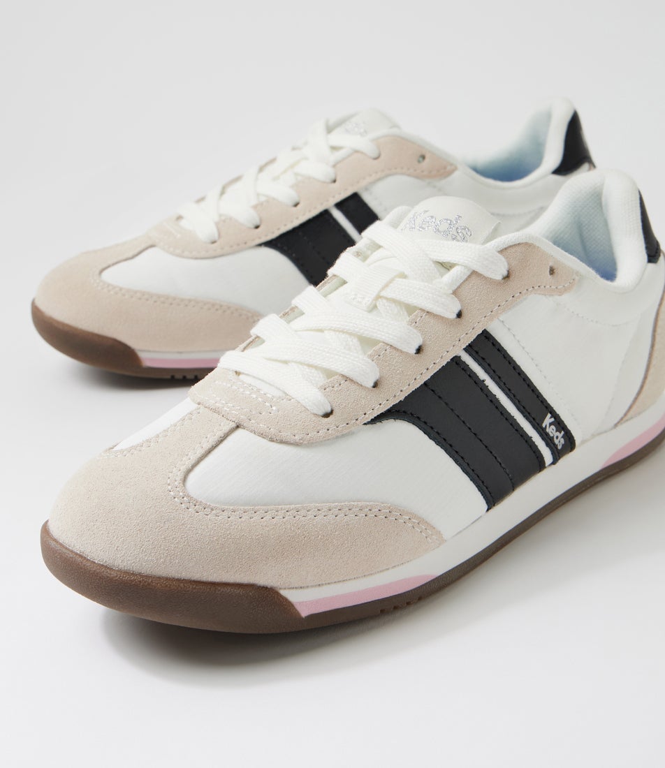 Revival Snow White Suede Nylon Sneakers