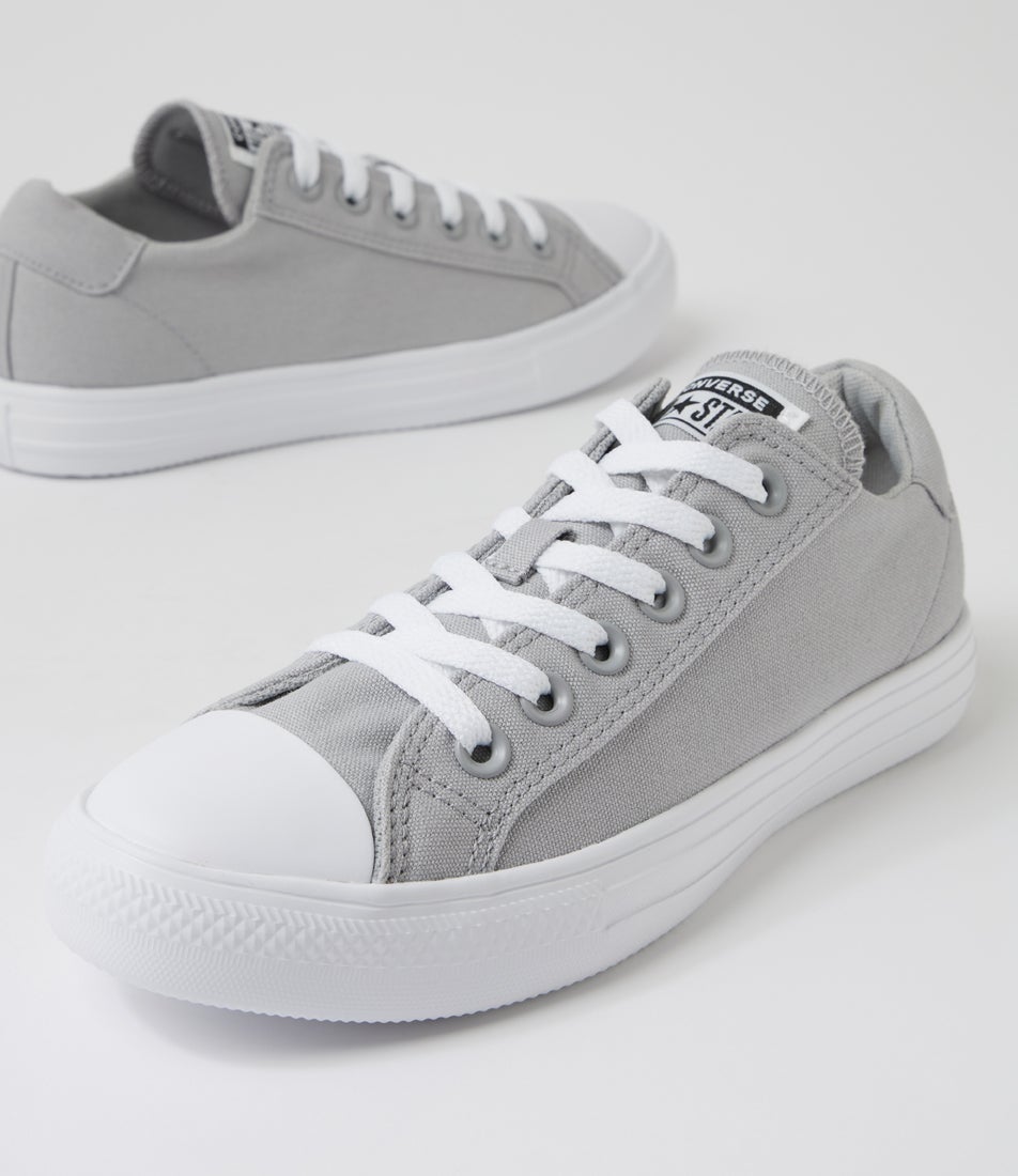 Day One Og Low Top W Grey White Canvas Lace Up Sneakers