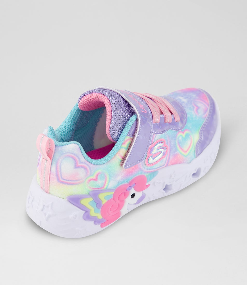 Unicorn Charmer Lil Hs Toddler Lavender Multi Fabric Sneakers