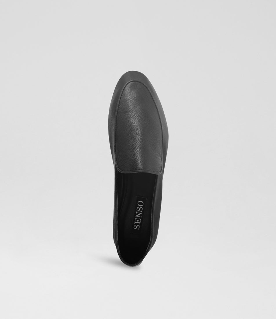 Marcel Ebony Leather Loafers