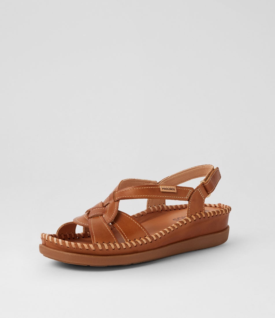 Cadaques 39 Brandy Leather Strappy Sandals