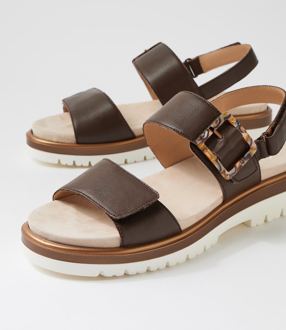 Malaga 3 Mocca Leather Sandals